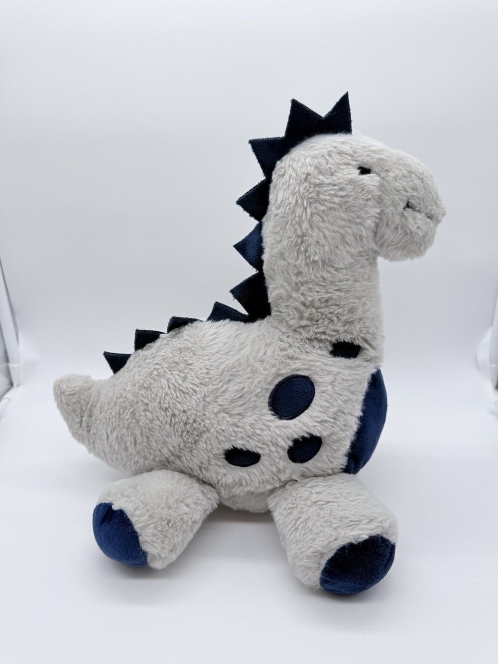 Lambs & Ivy Baby Soft Dinosaur Blue Gray 10β Plush Stuffed Prehistoric Animal